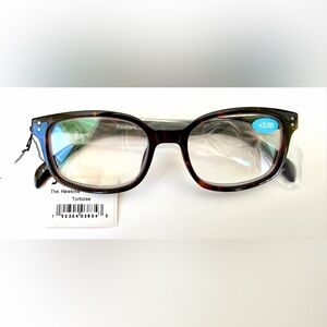 “The Hawkins” Unisex Tortoise Shell Frame Reading Multi-Focal Glasses +2.00
